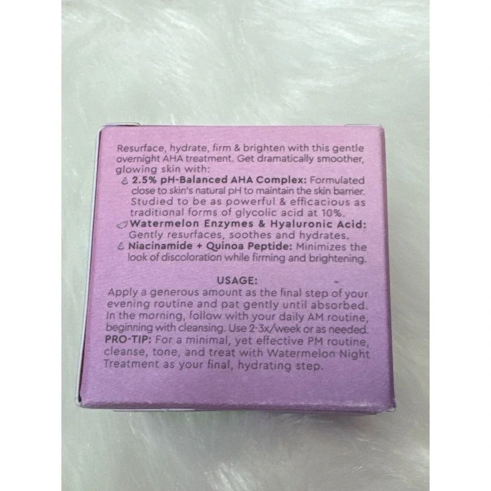 Glow Recipe Watermelon Glow AHA Night Treatment 60ml/ 2.02 fl.oz‎ BNIB